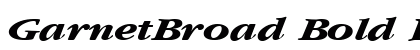 GarnetBroad Bold Italic Preview