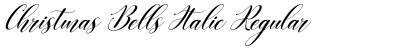 Christmas Bells Italic Regular Font