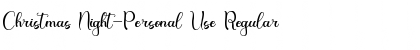 Christmas Night-Personal Use Font