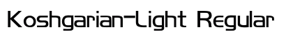 Koshgarian-Light Regular preview
