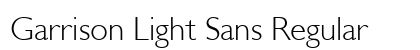 Garrison Light Sans Regular preview