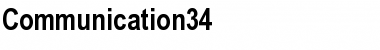 Communication34 Font