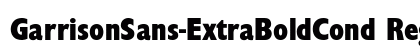 GarrisonSans-ExtraBoldCond Regular preview