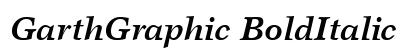 GarthGraphic BoldItalic Preview