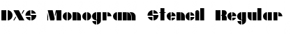 Download DXS Monogram Stencil Font