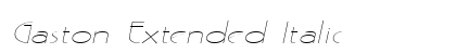 Gaston Extended Italic preview