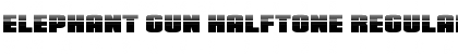 Download Elephant Gun Halftone Font