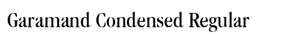 Garamand Condensed Regular Preview