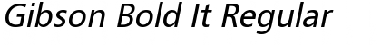 Gibson Bold It Font