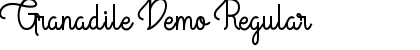 Download Granadile Demo Font Download Granadile Demo Font