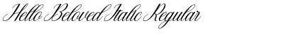 Download Hello Beloved Italic Font
