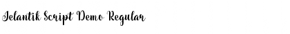 Download Jelantik Script Demo Font