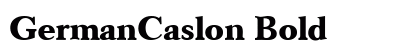 GermanCaslon Bold preview
