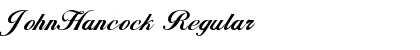 JohnHancock Regular Font JohnHancock Regular Font