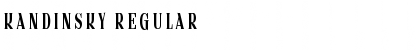 Kandinsky Regular Font