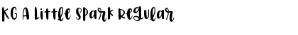 Download KG A Little Spark Font
