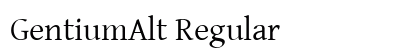 GentiumAlt Regular preview