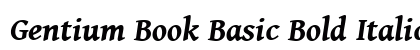 Gentium Book Basic Bold Italic Preview