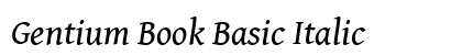 Gentium Book Basic Italic Preview