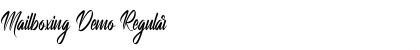 Download Mailboxing Demo Font Download Mailboxing Demo Font