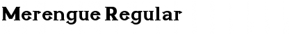 Merengue Regular Font
