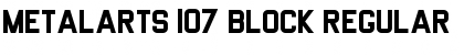 Metalarts 107 Block Font