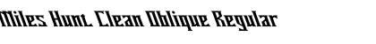 Miles Hunt Clean Oblique Font