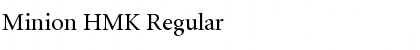 Download Minion HMK Font Download Minion HMK Font