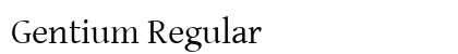 Gentium Regular preview
