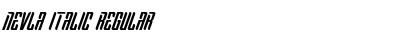 Nevla Italic Font