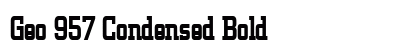 Geo 957 Condensed Bold preview