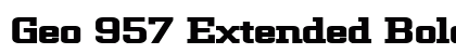 Geo 957 Extended Bold preview
