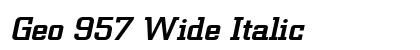 Geo 957 Wide Italic preview