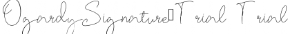 OgardySignature-Trial Font