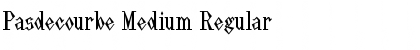 Pasdecourbe Medium Regular Font