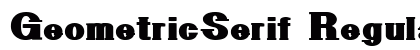 GeometricSerif Regular preview
