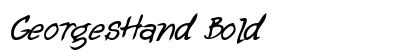GeorgesHand Bold preview
