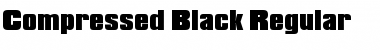 Compressed-Black Font