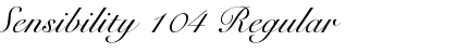 Sensibility 104 Font