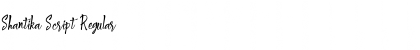 Shantika Script Font