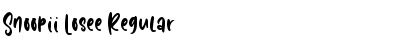 Snoopii Losee Font