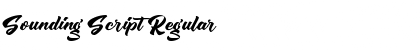 Download Sounding Script Font