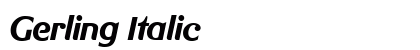 Gerling Italic Preview
