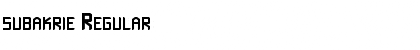 Download subakrie Font Download subakrie Font