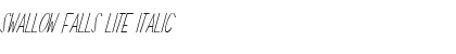 Swallow Falls Lite Font