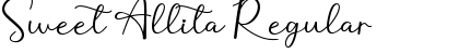 Sweet Allita Font