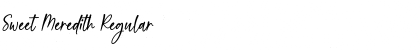 Sweet Meredith Font