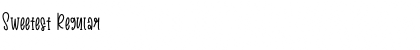 Sweetest Font