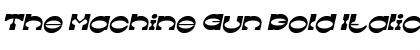 Download The Machine Gun Font