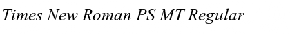 Download Times New Roman PS MT Font